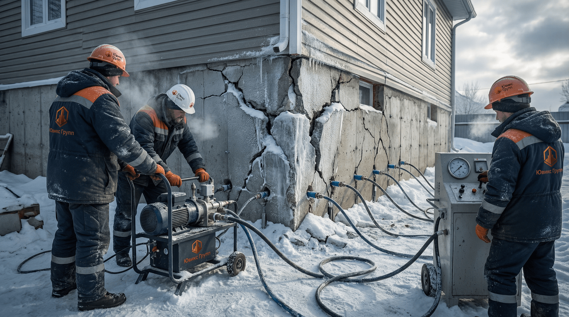 Пучение грунта в январе: как спасти фундамент от деформации без раскопок